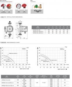 High temperature home shower water circulating pump for heating system