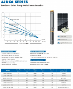 4GDC6-36-1 solar submersible pumps